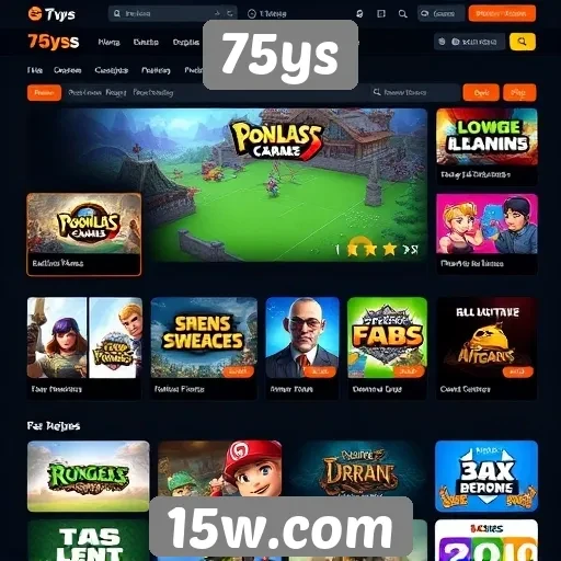 História do crescimento do site 75ys no mercado de jogos